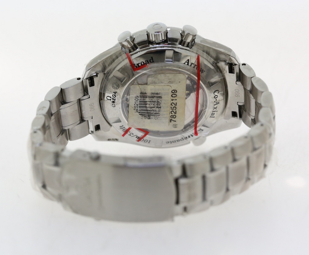 Omega Speedmaster Broad Arrow Rattrapante Stainless Steel on Bracelet Unworn with Box and Papers - Image 5