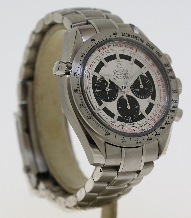 Omega Speedmaster Broad Arrow Rattrapante Stainless Steel on Bracelet Unworn with Box and Papers - Image 2