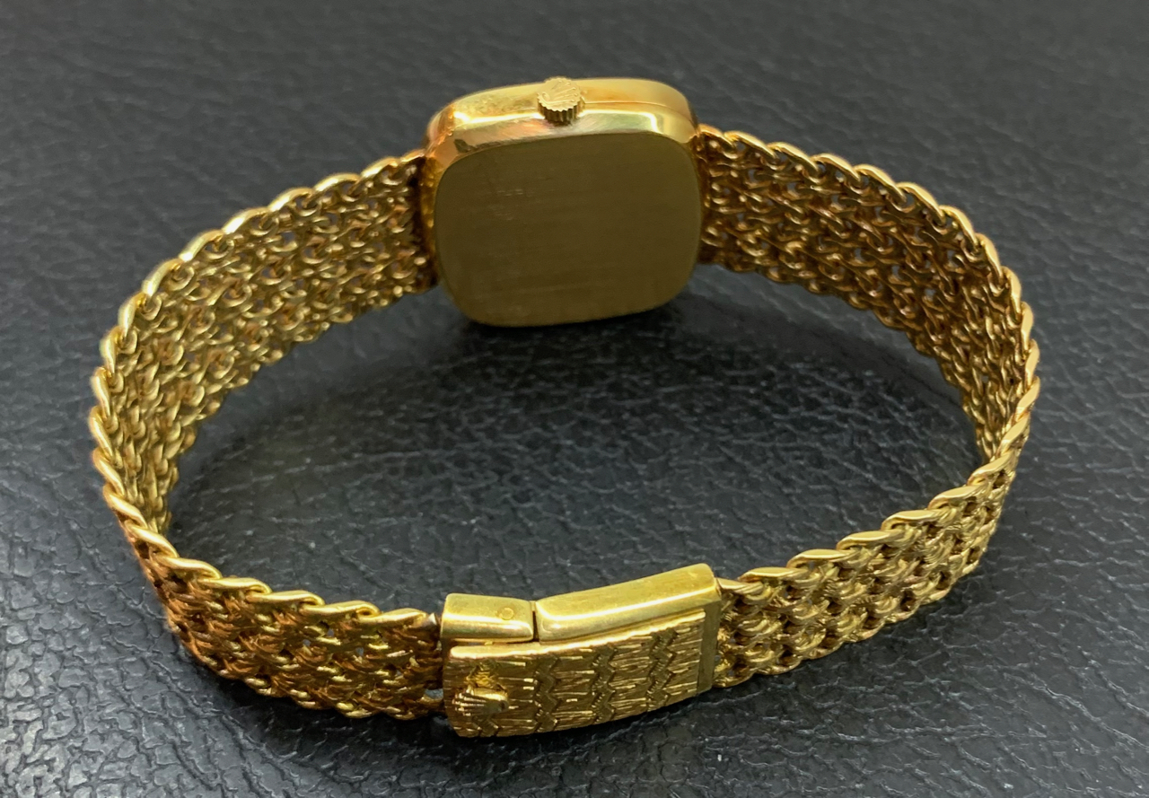Rolex Cellini ladies 18ct yellow gold on original Rolex gold bracelet, reference 644J. - Image 4
