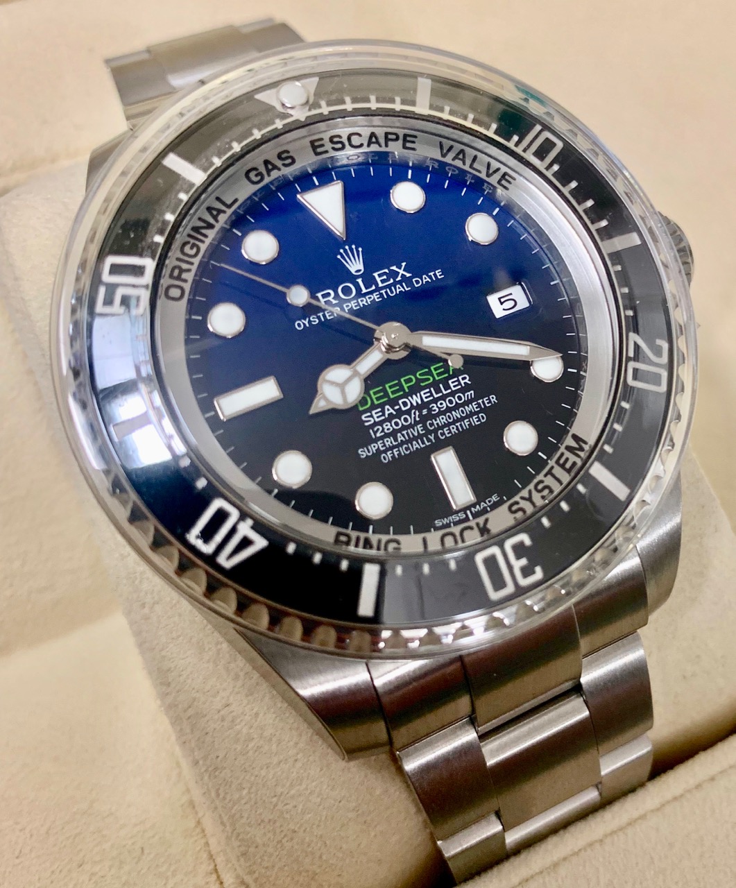 Rolex Oyster Perpetual Deep Sea D-Blue "James Cameron" Ref: 116660 Stainless Steel on Bracelet Box & Papers UNWORN