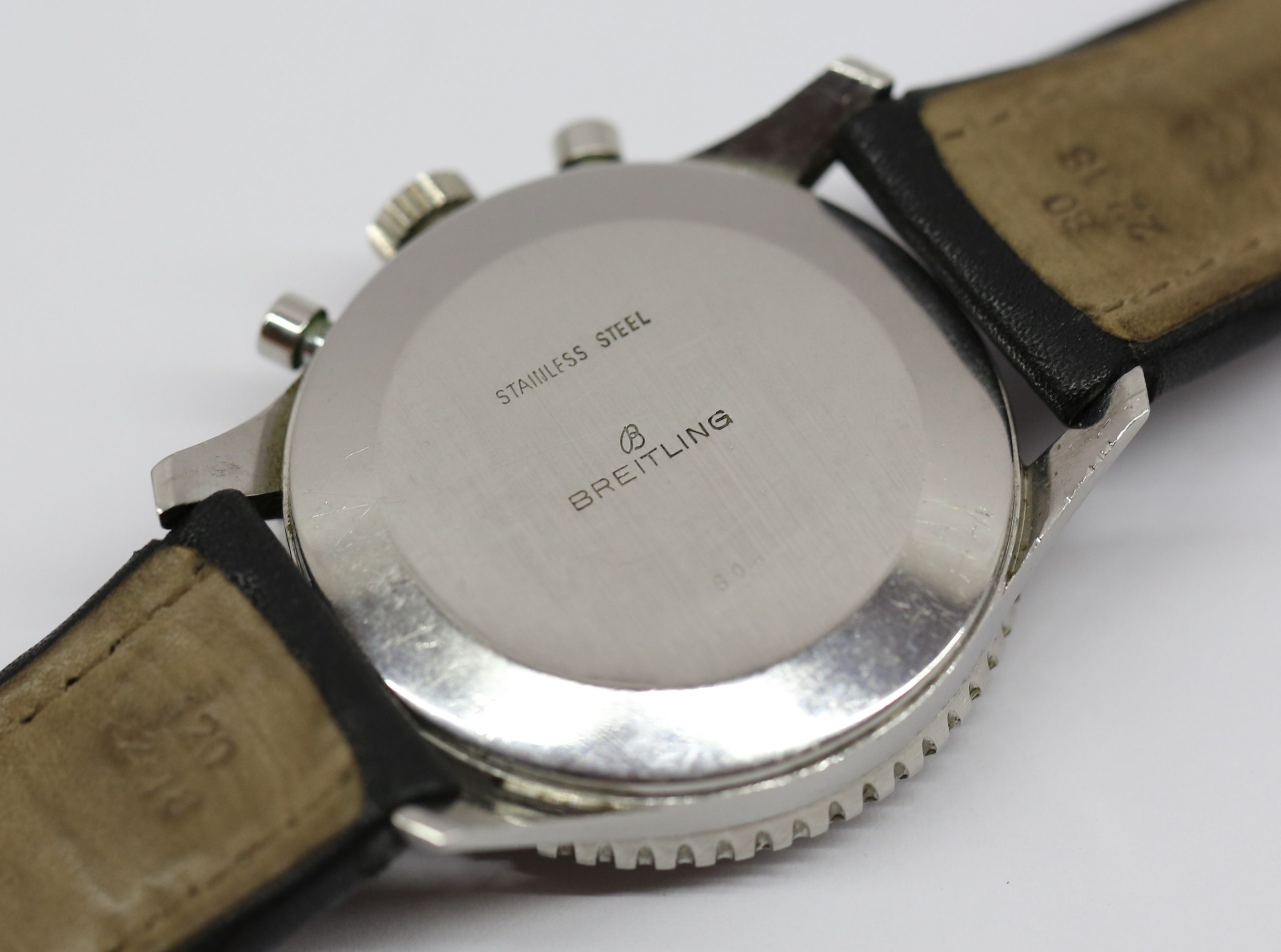 Breitling Navitimer ref 806, stainless steel on strap, reverse panda dial, circa: 1966, all original condition! - Image 4