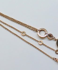 Alternative view of Bvlgari 18ct 0.750 onyx pendant and chain, weighs total of 19.9grams, comes in original Bvlgari pouch.