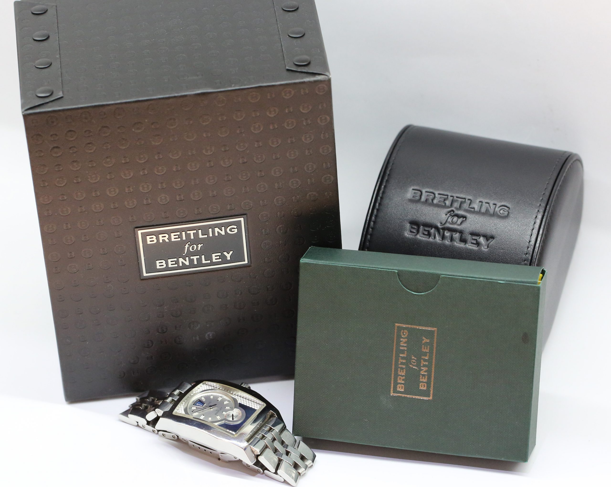 Breitling for Bentley Flying B, Jumping Hour in stainless steel circa: 2014, Comes with Box & Papers, selling as is - Image 5