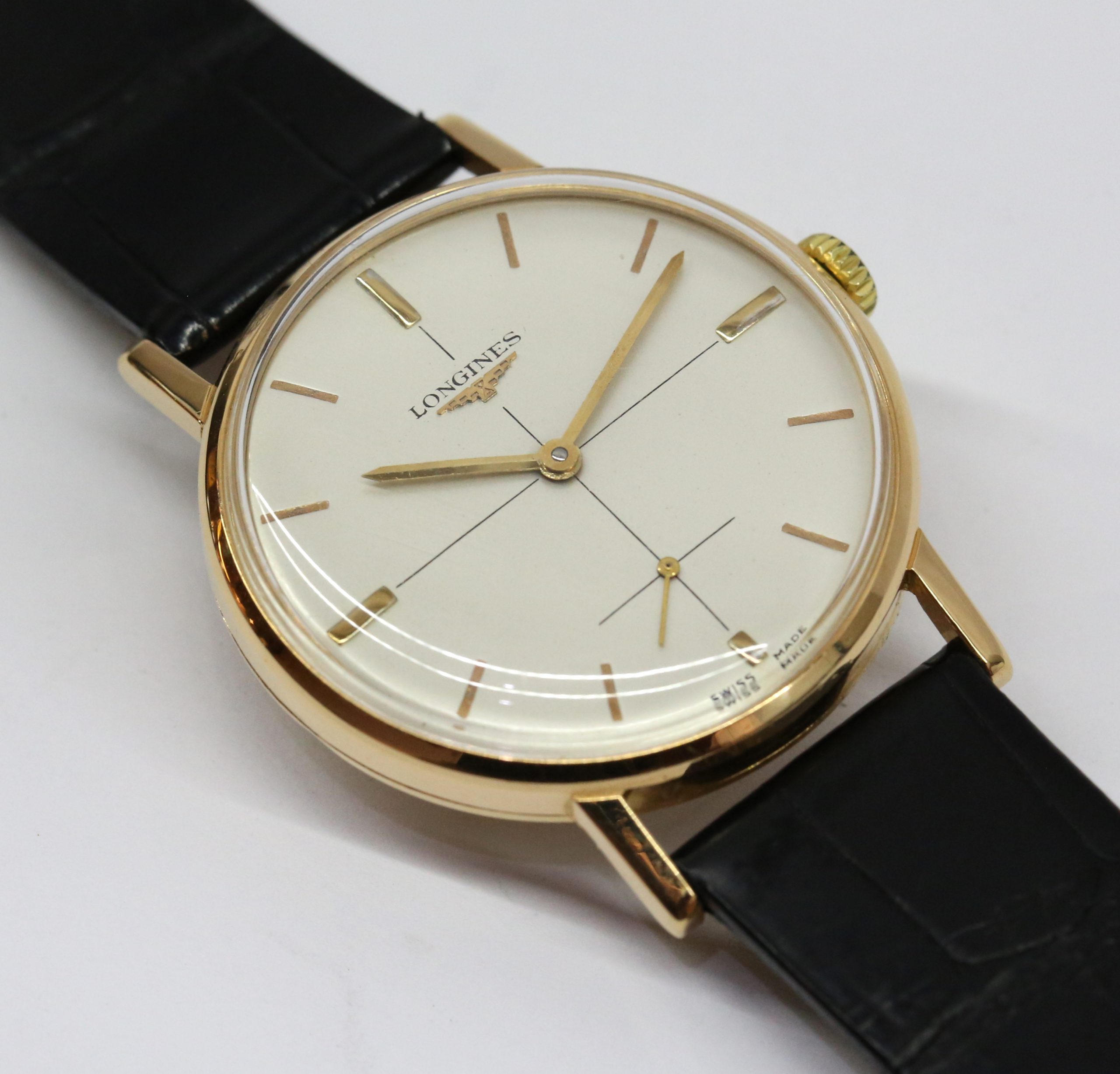 Longines gents 18K RG manual winding cal 30L 17 jewels ref 7515 5, Ca 1960. - Image 4