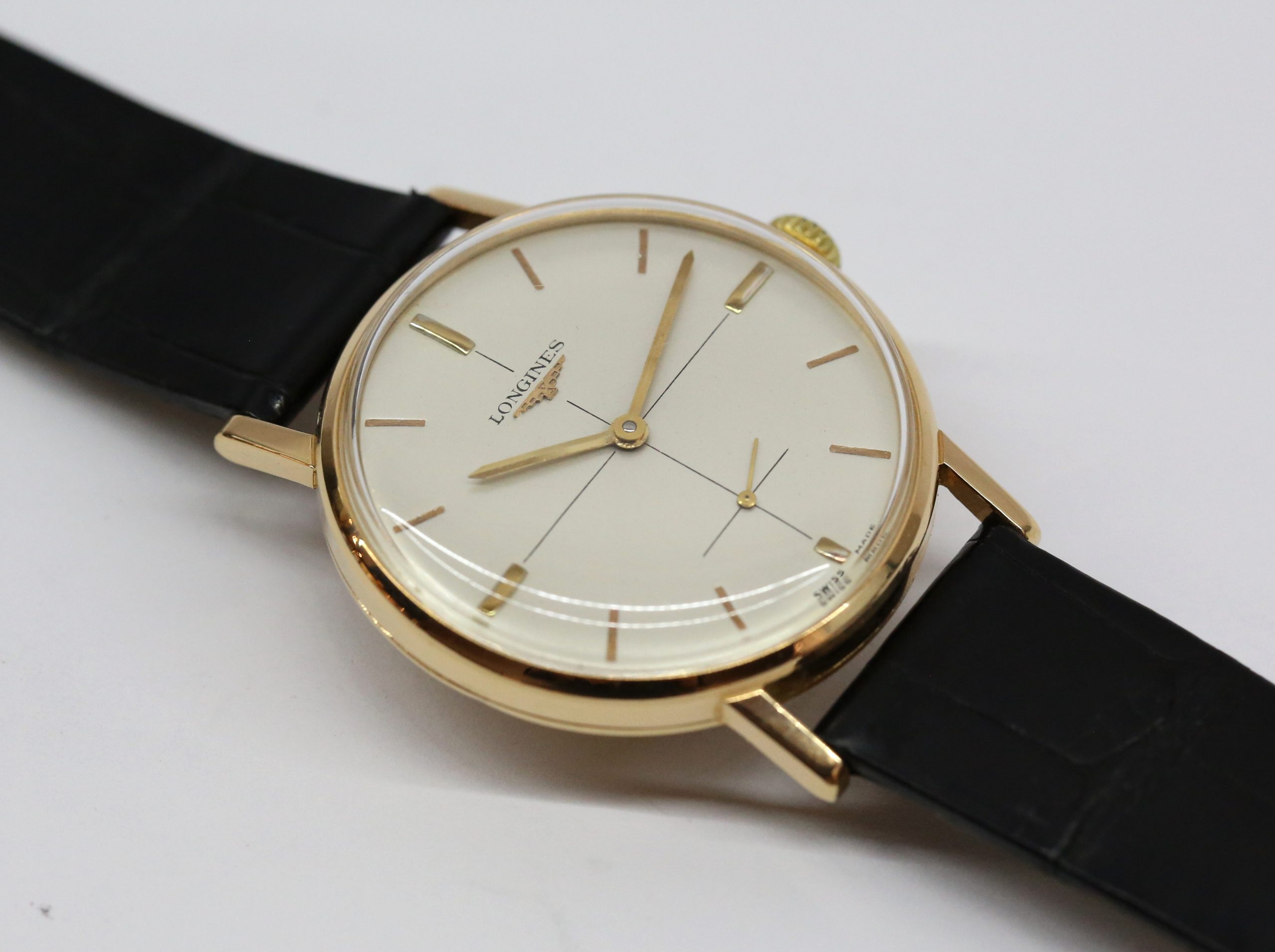 Longines gents 18K RG manual winding cal 30L 17 jewels ref 7515 5, Ca 1960. - Image 6