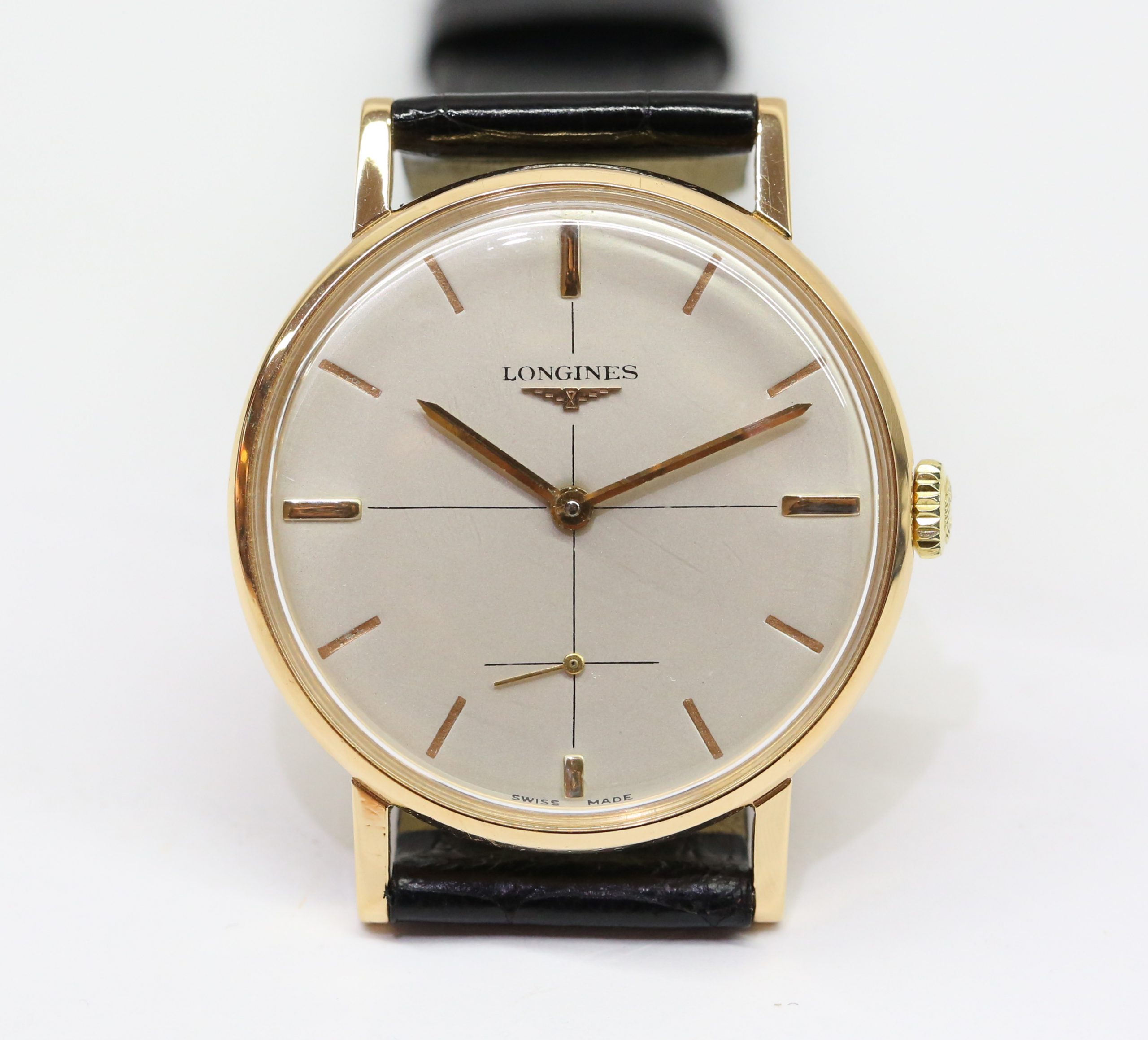 Longines gents 18K RG manual winding cal 30L 17 jewels ref 7515 5, Ca 1960. - Image 5