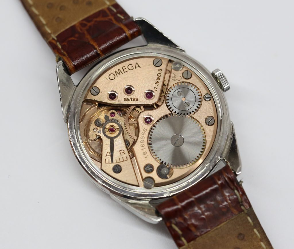 1958 Omega Manual Wind Model 14387 in Stainless Steel with Box and Buckle