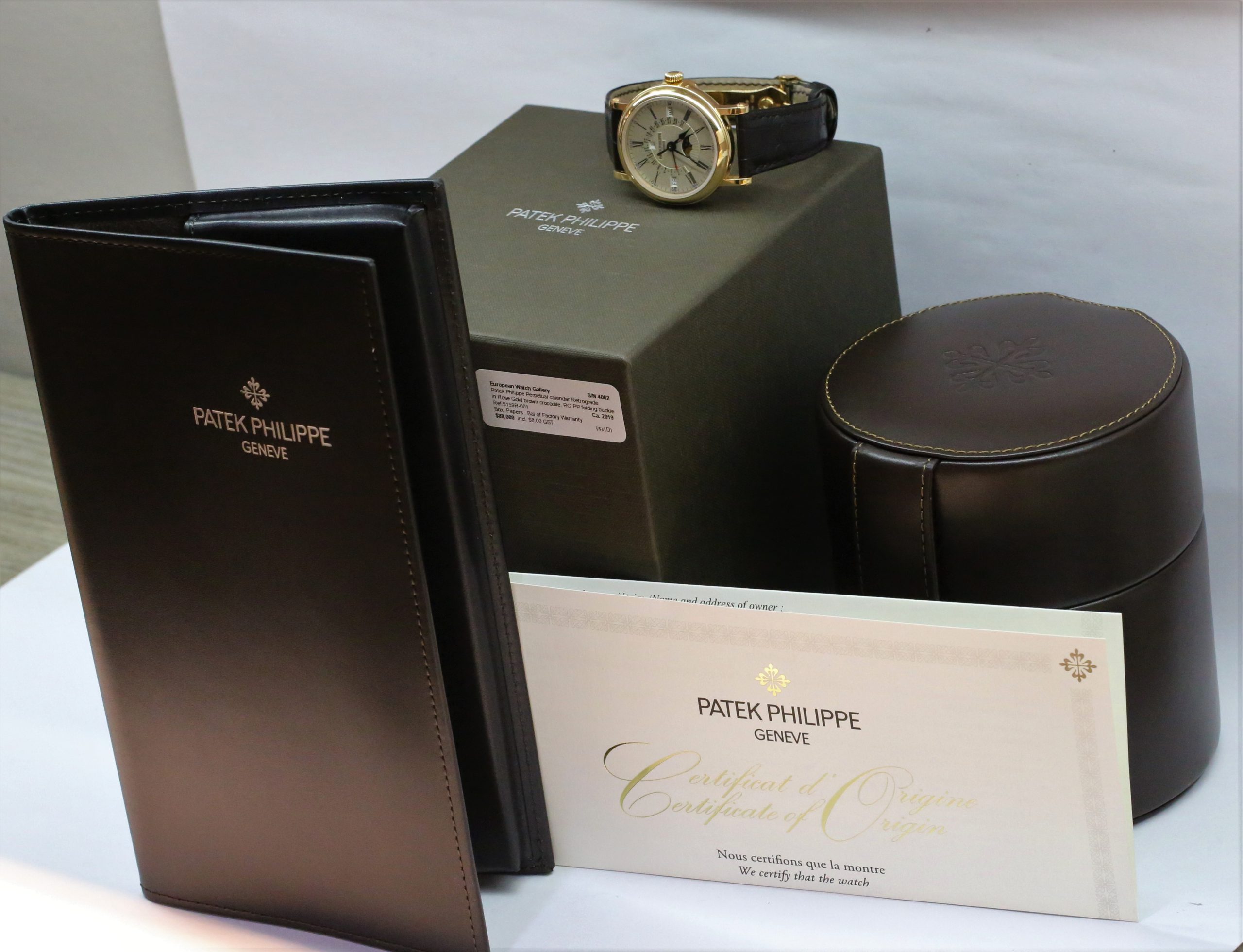 Patek Philippe Perpetual calendar Retrograde Case Ref 5159R-001 Full set, sold new in 2019 Melbourne Vic. - Image 9
