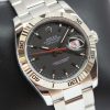 Rolex Datejust Turn-O-Graph in Stainless Steel with White Gold Bezel on a Rolex Oyster Bracelet, Matte Black Index Dial, Ref 116264, Circa: 2006, Just Returned from Rolex Service, Complete with Box & Papers
