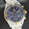 Breitling Shadow Flyback Chronograph Steel & Gold, Blue Dial, on Brietling Steel Bracelet, ref: B35312
