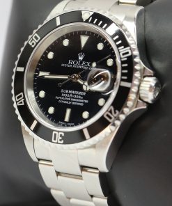 Alternative view of Rolex Submariner Date Stainless Steel on Oyster Bracelet, ref 16610, Y serial, Circa 2004, With Original Warranty Paper