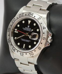 Alternative view of Rolex Explorer 2 GMT, Stainless steel Black Index Dial on Oyster bracelet, ref: 16570, F Serial, with Papers & Rolex Service Card