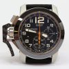 Graham Chronofighter Oversize 47mm Stainless Steel Case, Black Cermaic Bezel on Fabric strap, Ref: 2CCAC, Complete with Box & Papers