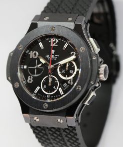 Alternative view of Hublot Big Bang Black Magic Chronograph, Black Ceramic Case, Black Arab Dial, ref 301.CX.130.RX, with Box
