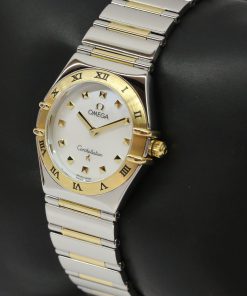 Alternative view of Omega Constellation 18ct Yellow Gold & Stainless Steel, White Mother of Pearl Dial on Omega bracelet, ref: 13727000, Circa: 2002, Complete with Box & Papers