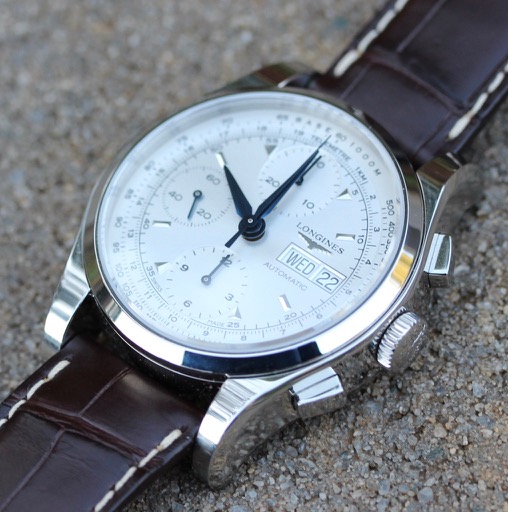 Longines Heritage 1954 Automatic Day-Date chronograph L2.747.4 stainless steel, Just $1,430!! - Image 3
