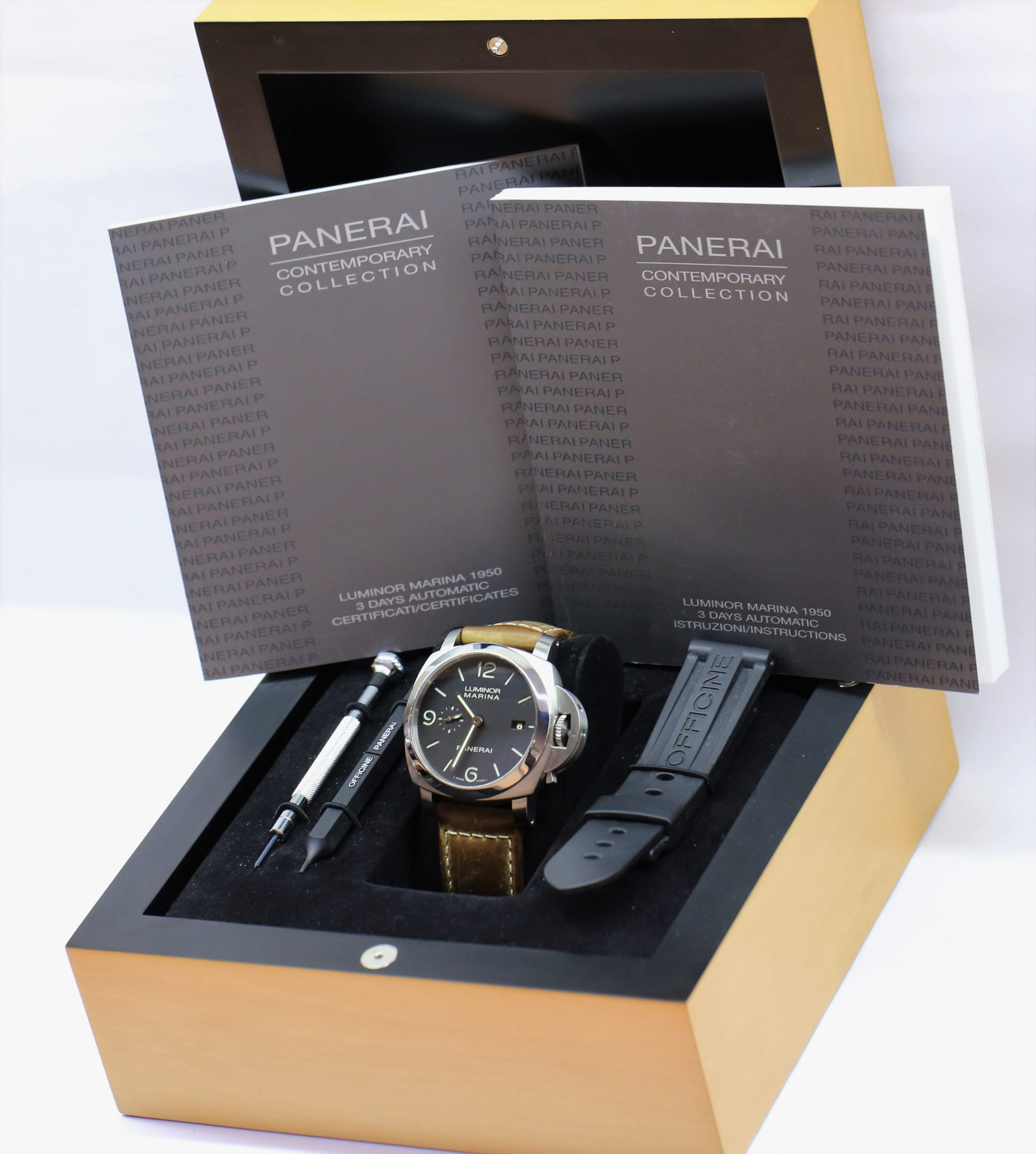 Panerai Luminor Marina 1950 3 Day Automatic Date PAM 312 Complete with Box and Papers - Image 6