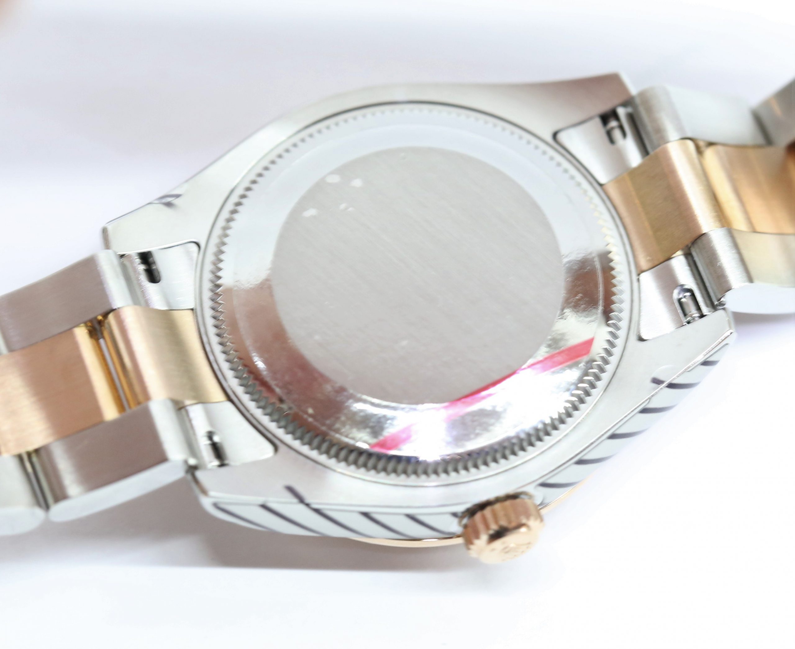 Rolex Datejust 31, 18ct Everose Gold & Stainless Steel on matching Rolex Oyster bracelet, Scattered Diamond Bezel in Everose gold, Brown Roman Dial with Diamonds at 6'oclock, Ref: 178341, Ca: 2015, Complete with Box, Papers & Rolex Service Warranty - Image 4
