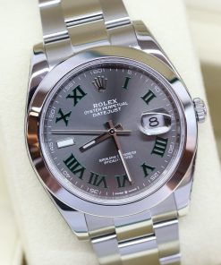 Rolex Datejust 41mm Stainless Steel on Oystersteel Bracelet, Wimbeldon Dial, Reference: 126300, Circa: 2020, Complete with Box, Papers & Balance of Rolex Factory Warranty