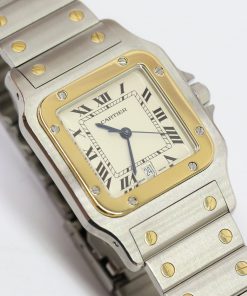 Cartier Santos Galbee 18ct Yellow Gold & Stainless Steel on Bracelet, reference 187901, Circa: 1999, With Box