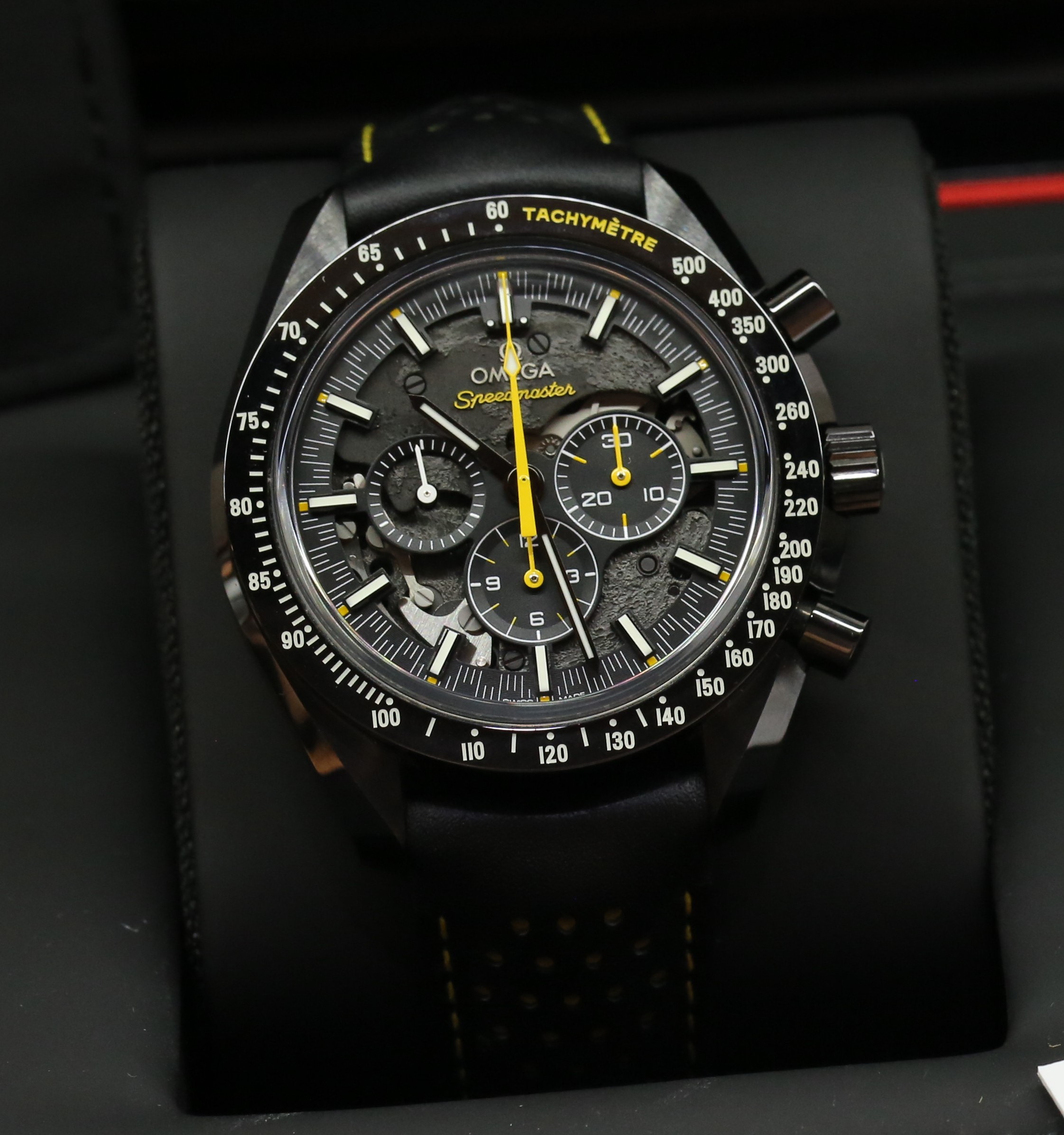 Omega Speedmaster Apollo 8 Darkside, Ceramic Case on strap, Ref 31192443001001, Circa: 2020, Complete with Box, Papers & Bal of Omega Factory Warranty - Image 3