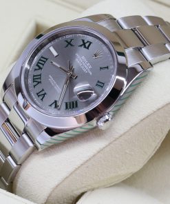 Alternative view of Rolex Datejust 41mm Stainless Steel on Oystersteel Bracelet, Wimbeldon Dial, Reference: 126300, Circa: 2020, Complete with Box, Papers & Balance of Rolex Factory Warranty