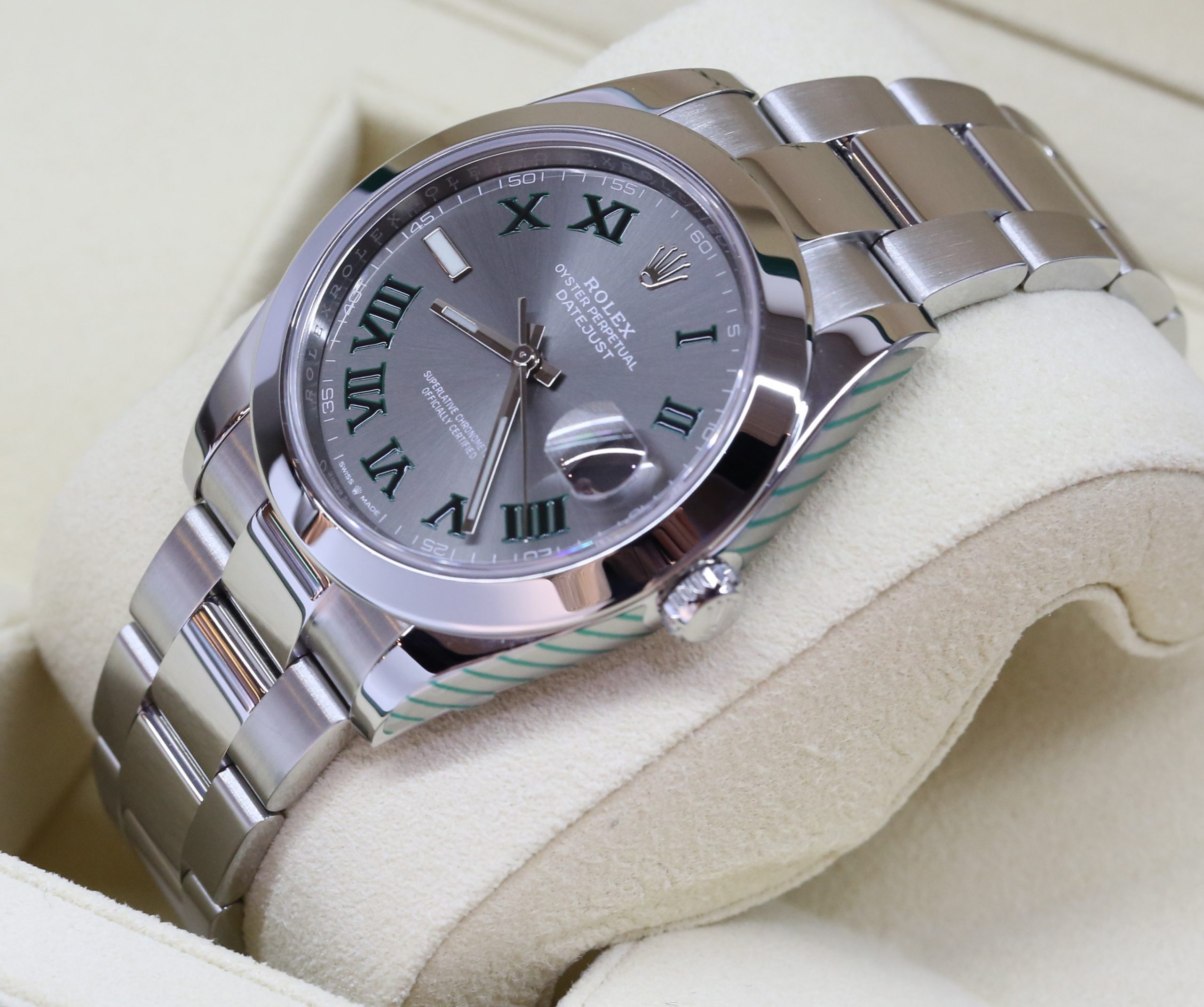 Rolex Datejust 41mm Stainless Steel on Oystersteel Bracelet, Wimbeldon Dial, Reference: 126300, Circa: 2020, Complete with Box, Papers & Balance of Rolex Factory Warranty - Image 2