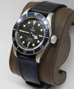 Alternative view of Tudor Black Bay Blue Bezel, Black Index Dial,  ETA movement, Stainless Steel case on Tudor Strap, Ref: 79220B, Circa: 2017, Complete with Box & Papers