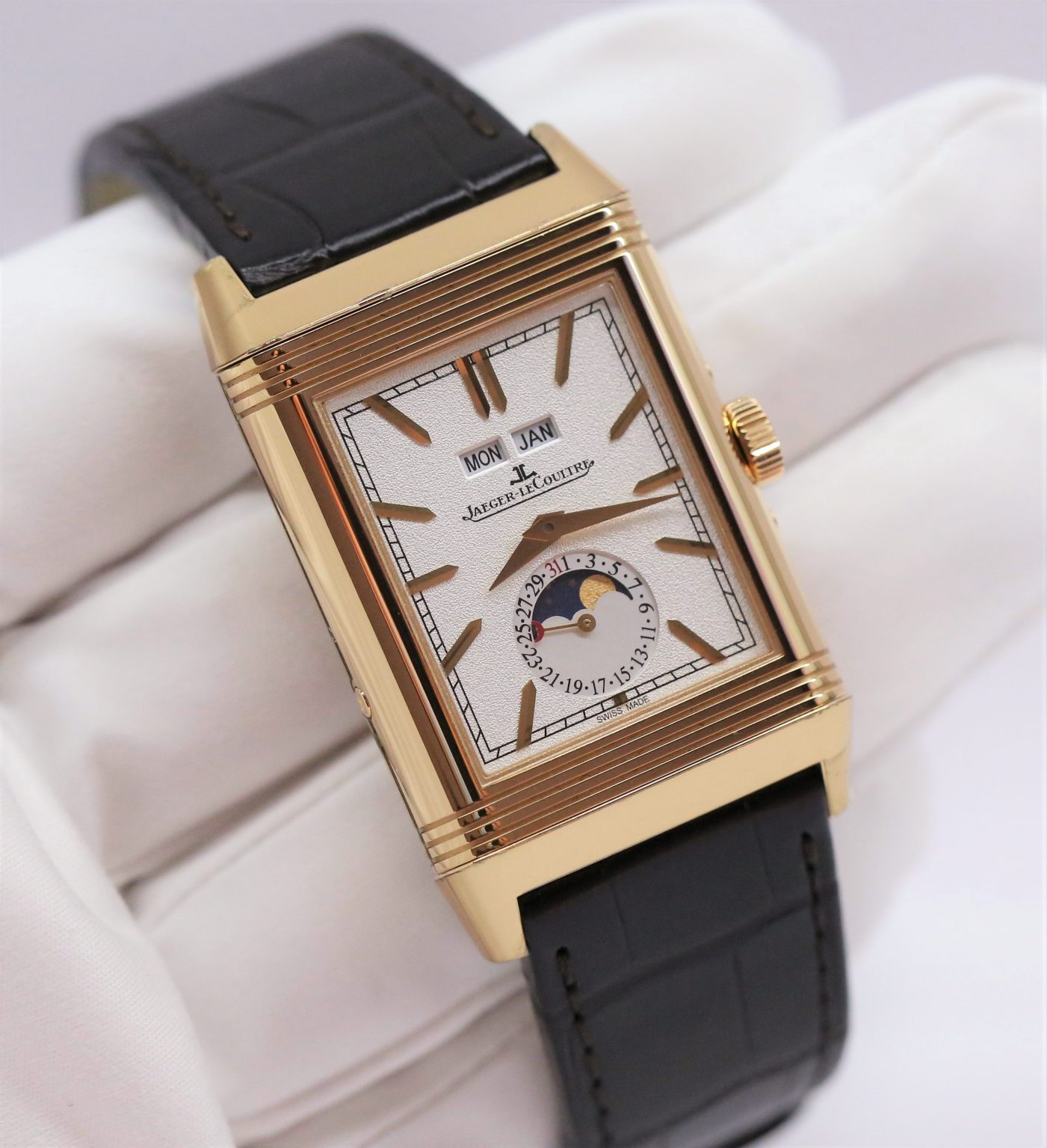 Jaeger-LeCoultre Reverso Tribute Calendar DuoFace in 18ct Pink Gold on ...