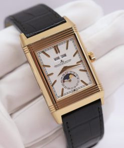 Alternative view of Jaeger-LeCoultre Reverso Tribute Calendar DuoFace in 18ct Pink Gold on JLC Alligator strap with 18ct Pink Gold Jaeger deployant clasp, Ref: Q3912420, Ca: 2020, Complete with Box, Papers & Balance of JLC 8 Year Factory Warranty