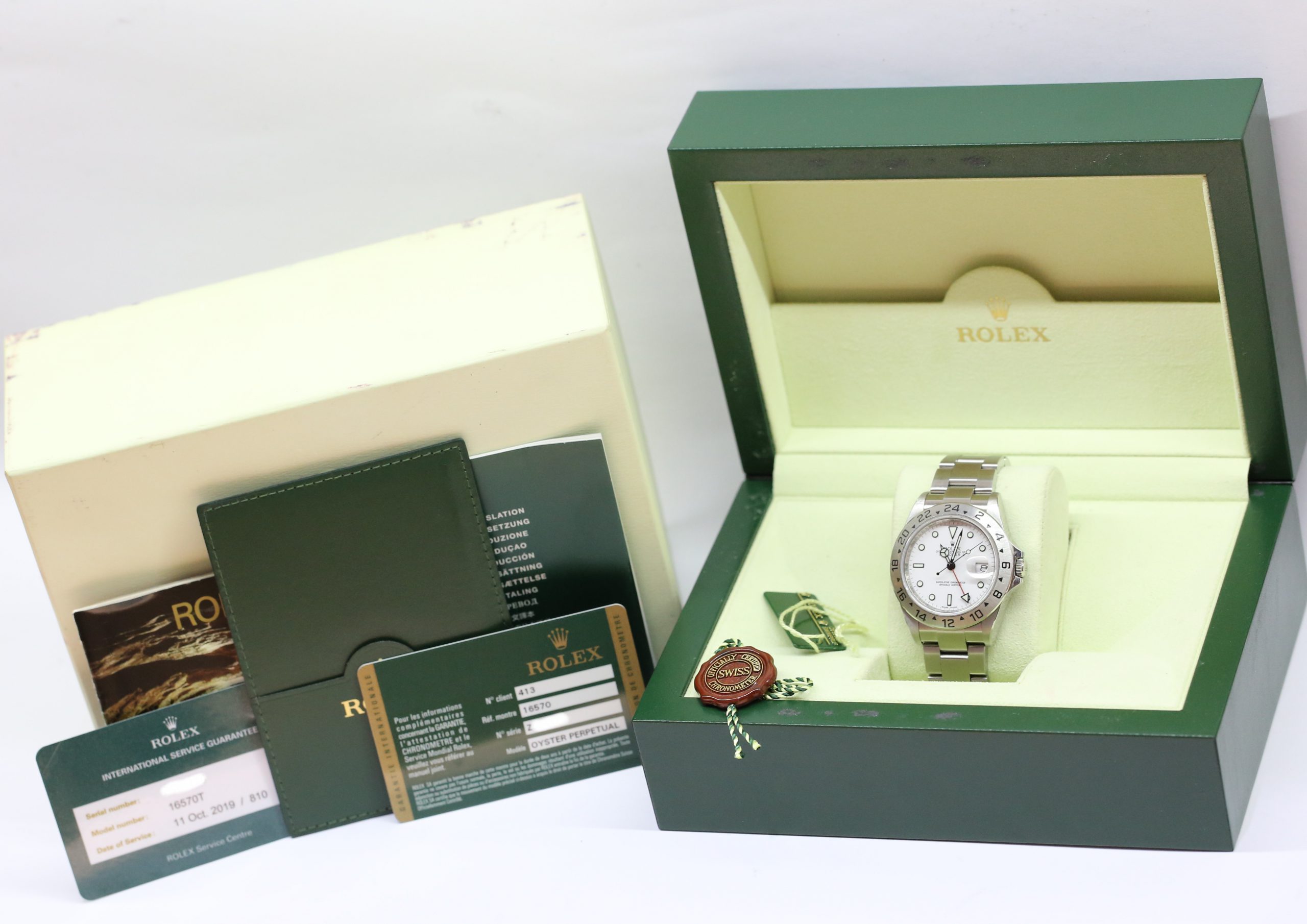 Rolex Explorer II Polar Dial, Stainless Steel on Rolex Bracelet, Ref: 16570, Circa: 2008, Serviced By Rolex, Complete with Box & Papers - Image 7