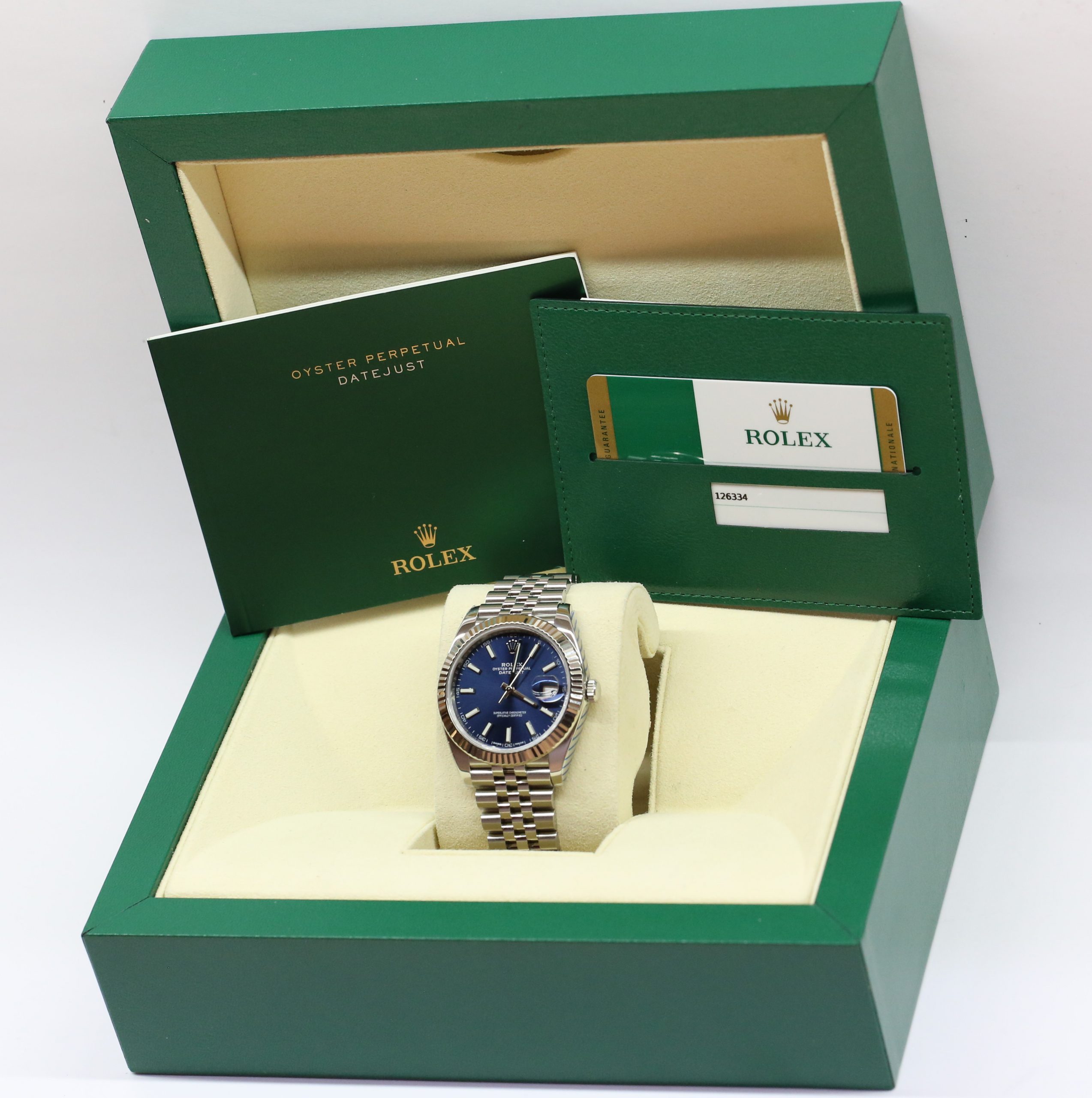Rolex Datejust 41 Stainless Steel with 18ct White Gold Fluted Bezel, Ref: 126334, Ca: 2018, Complete with Box & Papers - Image 7