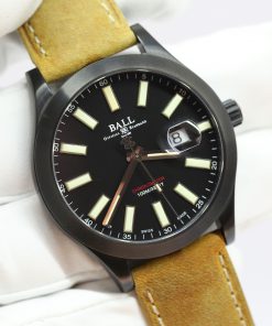 BALL Engineer II Green Berets, 43mm Titanium Carbide Case on Ball Nubuck strap with Tang buckle, Black Index Dial, ref NM2028C