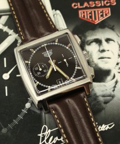 Tag Heuer Steve McQueen Edition Monaco in Stainless Steel on strap, Ref: CS2110, Ca: 2000, Complete with Box & Papers
