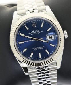 Rolex Datejust 41 Stainless Steel with 18ct White Gold Fluted Bezel, Ref: 126334, Ca: 2018, Complete with Box & Papers