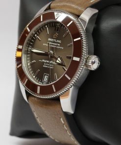 Alternative view of Breitling SuperOcean Heritage II 42mm, Stainless Steel with Brown Dial & Brown Ceramic bezel on Breitling Rubber strap with Steel Deployant clasp, Ref: AB201033, Circa: 2017, Complete with Box & Papers