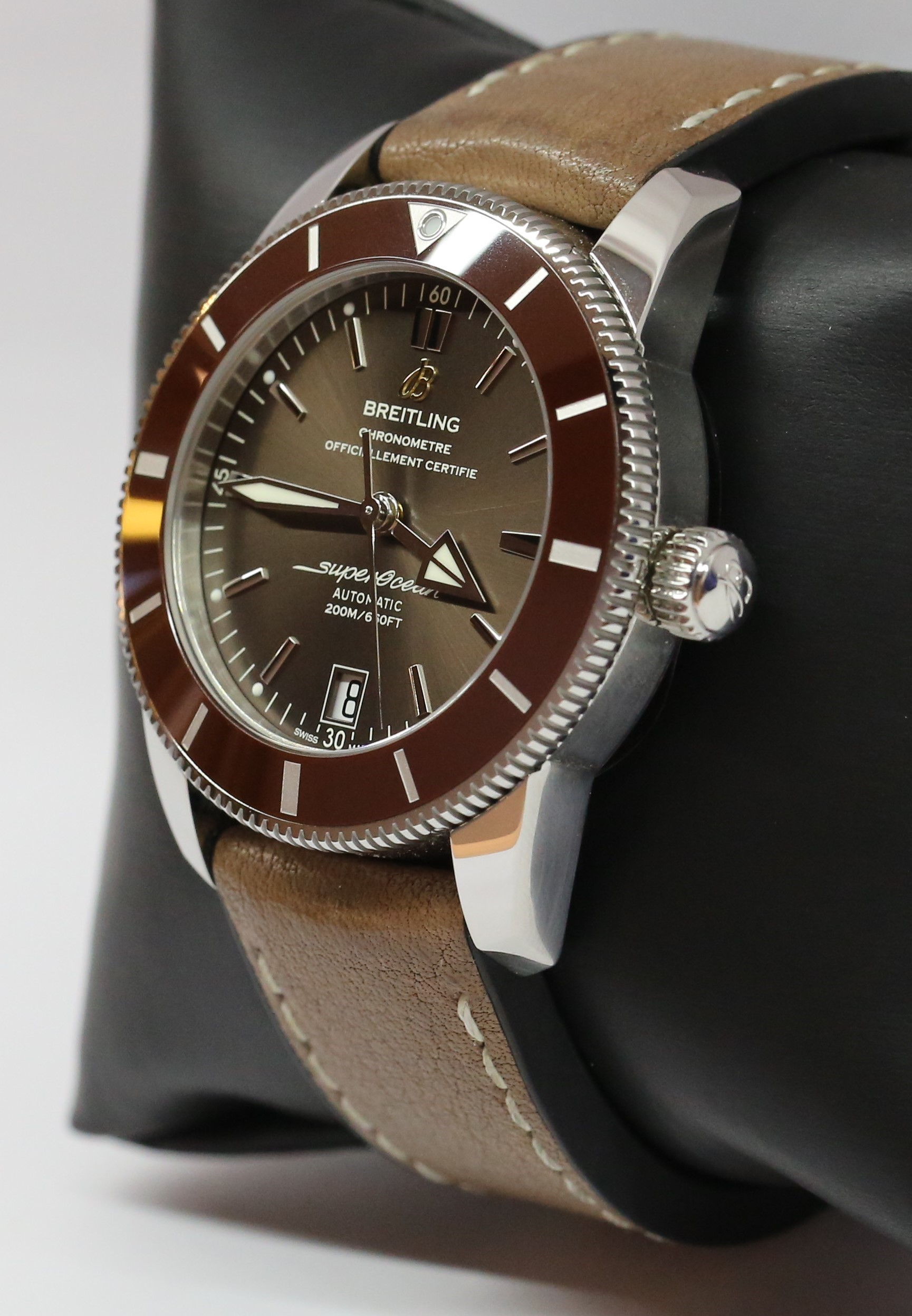 Breitling SuperOcean Heritage II 42mm, Stainless Steel with Brown Dial & Brown Ceramic bezel on Breitling Rubber strap with Steel Deployant clasp, Ref: AB201033, Circa: 2017, Complete with Box & Papers - Image 2