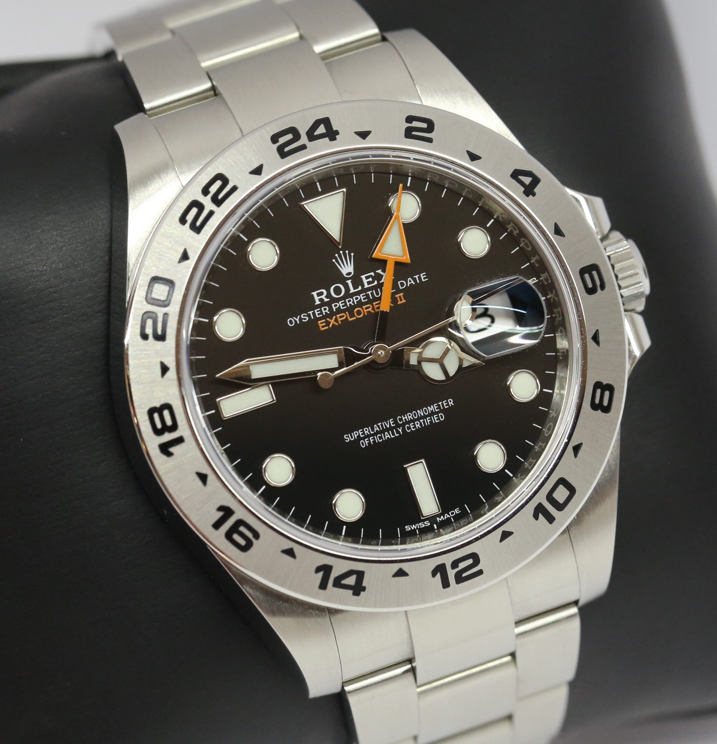 Rolex Explorer 2 GMT, Stainless Steel on Oyster Bracelet, Black Index Dial, Ref: 216570, Circa: 2020, Complete with Box, Papers & Balance of Rolex Factory Warranty