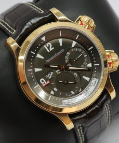 Jaeger LeCoultre Master Compressor Geographic 18ct Rose Gold on Strap, Ref: Q1712440, Complete with Box & Papers