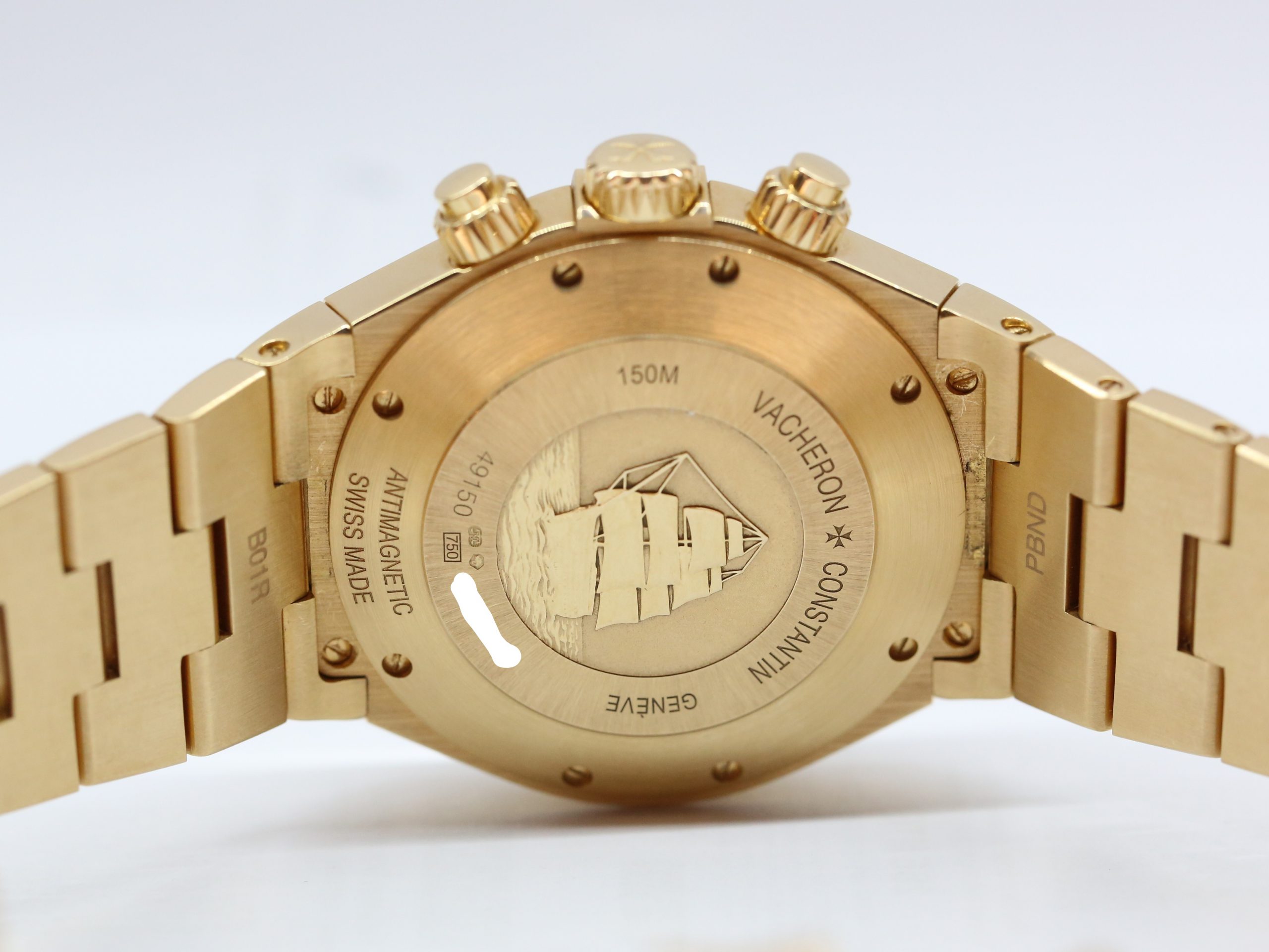 Vacheron Constantin Overseas Chronograph 18ct Rose Gold on Vacheron 18ct Rose Gold Bracelet, Grey Index Dial, Ref: 49150/000R, Circa: 2010, Complete with Box & Papers - Image 6