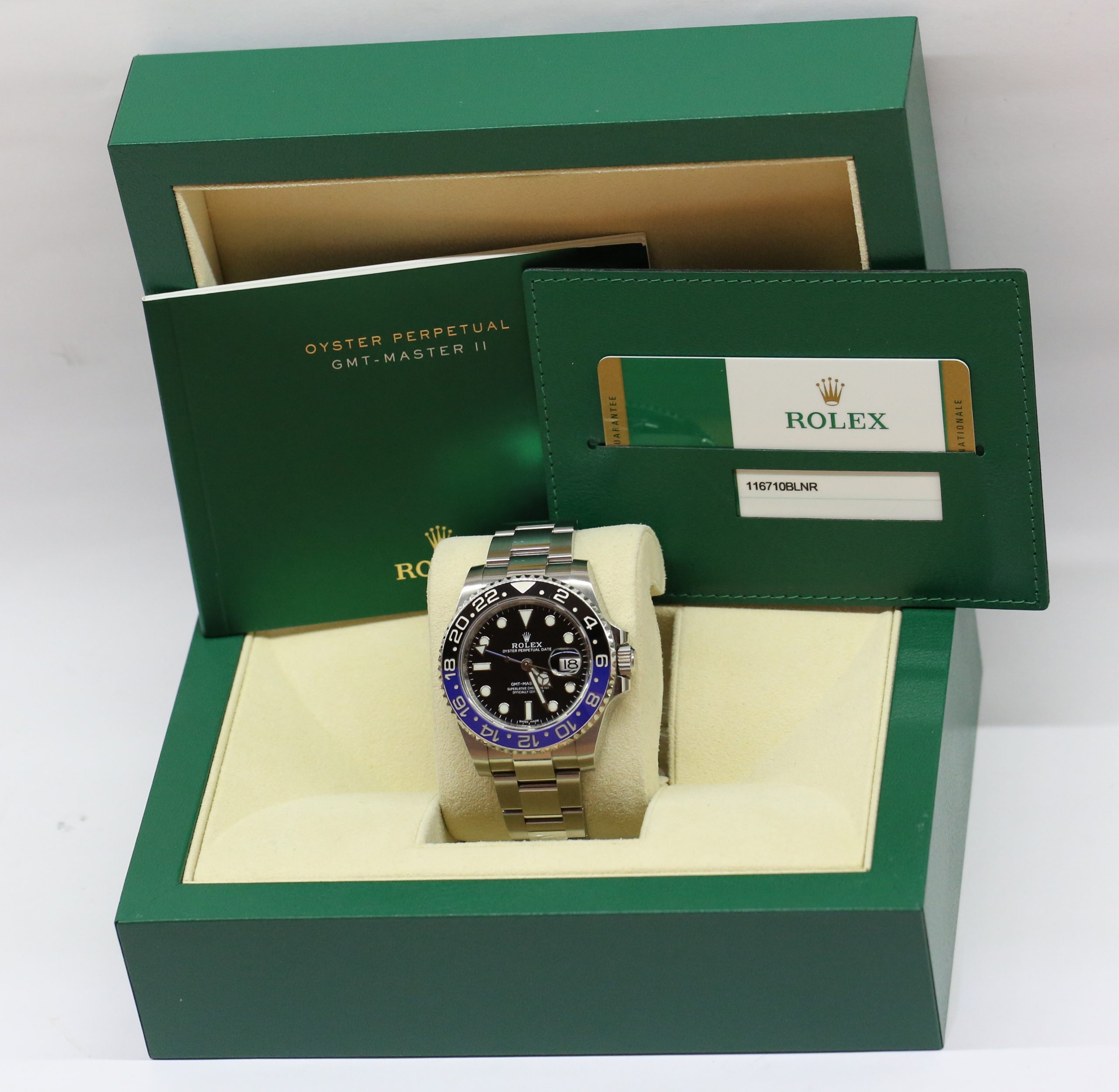 Rolex GMT Master II Stainless Steel on Oyster Bracelet, Black Index Dial, Blue Black Ceramic Bezel, Ref 116710BLNR, Circa: 2017, Complete with Box & Papers - Image 6