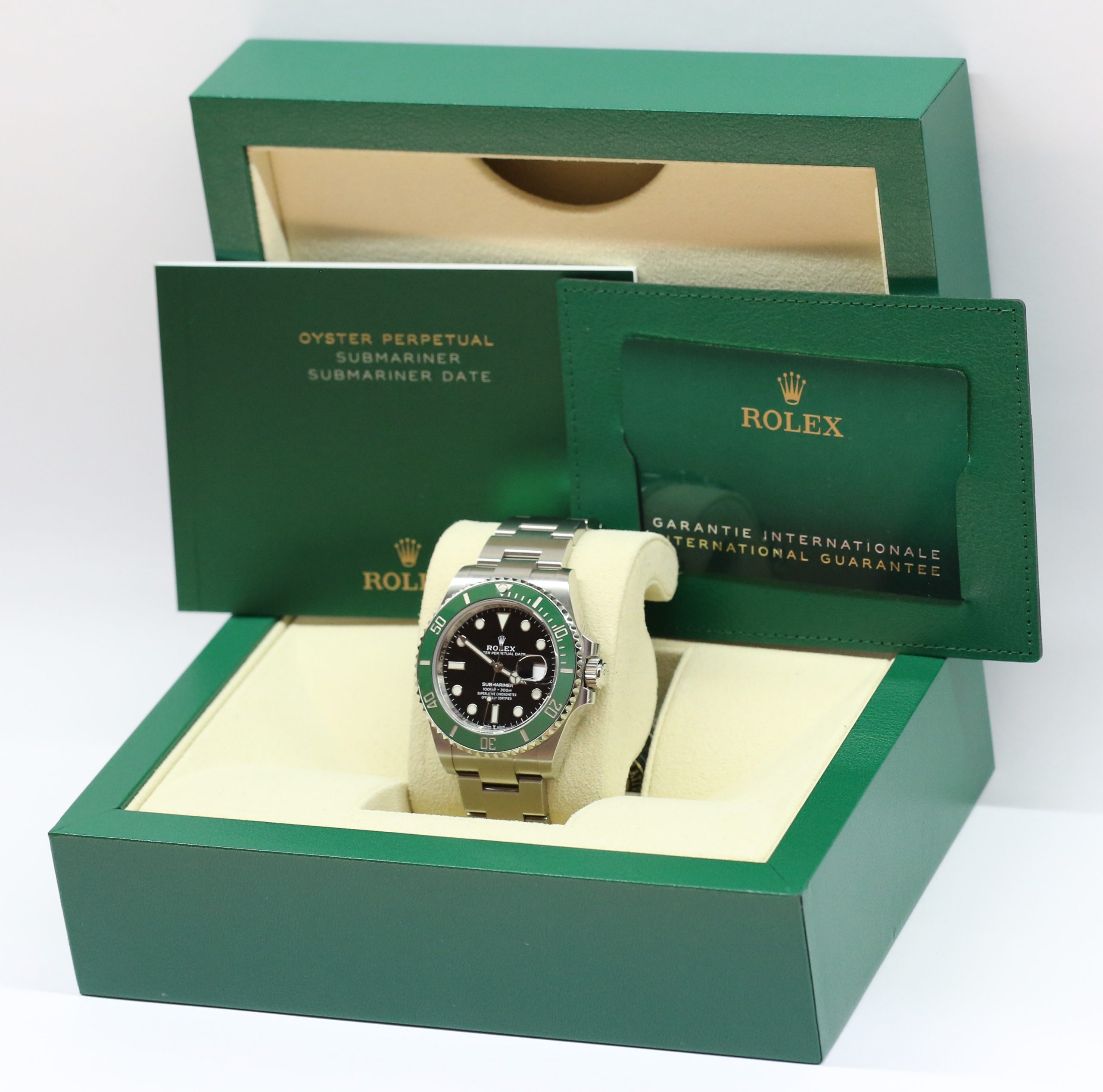 Rolex Submariner Date Green Bezel Black Dial, Stainless Steel on Oyster Bracelet, Ref: 126610LV, Circa: 2020, Complete with Box, Papers & Balance of Rolex Factory Warranty - Image 7