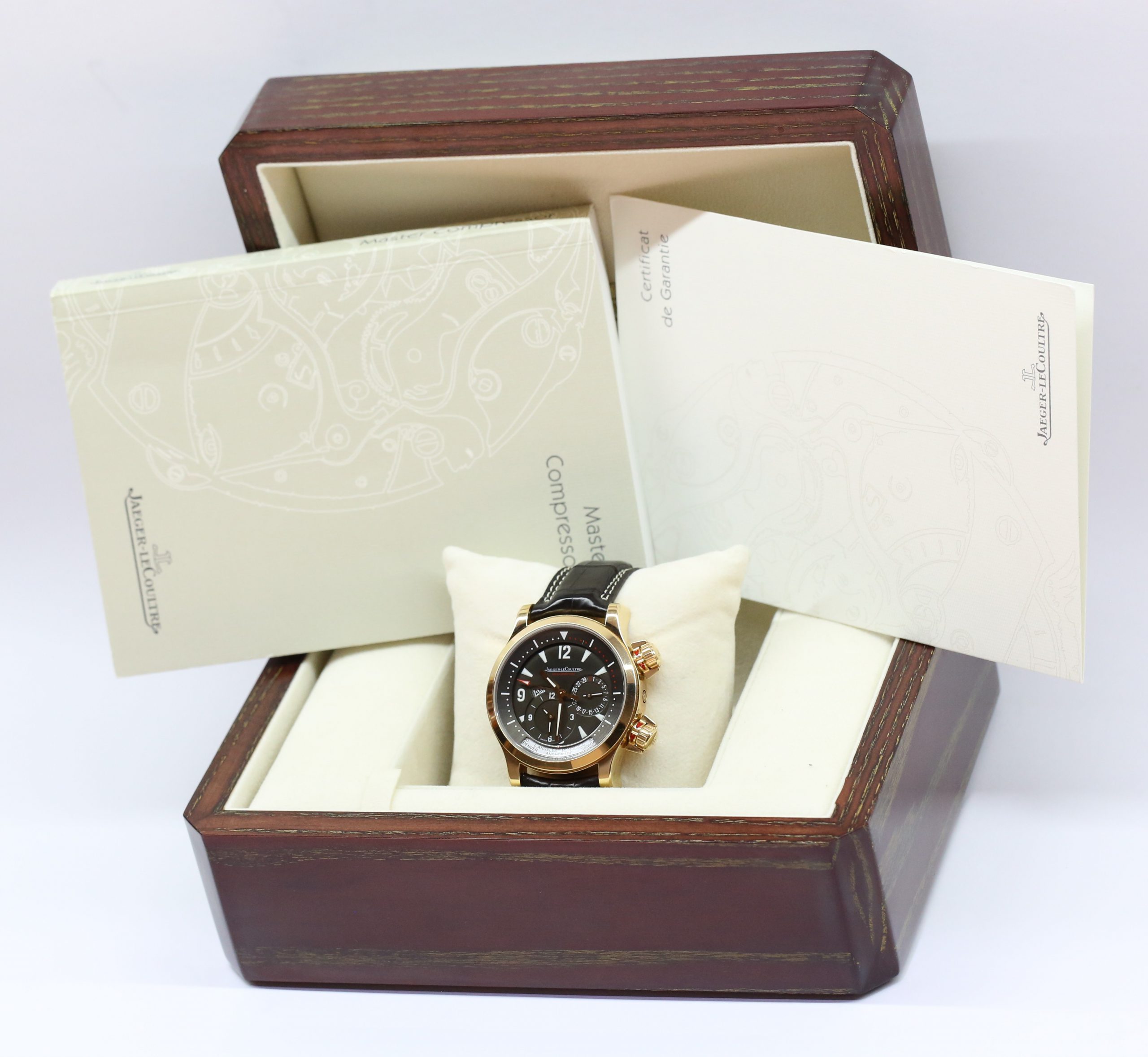 Jaeger LeCoultre Master Compressor Geographic 18ct Rose Gold on Strap, Ref: Q1712440, Complete with Box & Papers - Image 6