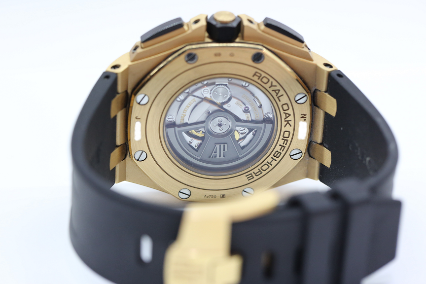Audemars Piguet Royal Oak Offshore in 18ct Rose Gold with Ceramic Bezel, Black Index Dial, on Audemars Piguet Rubber Strap with 18ct Rose Gold Tang Buckle, Ref: 26401RO, Circa: 2016, Complete with Box & Papers - Image 4