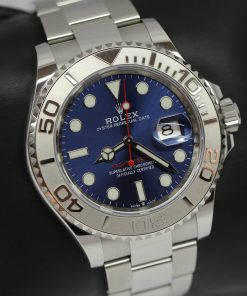 Rolex Yachtmaster 40mm Stainless Steel with Platinum Bezel, Blue Index Dial, ref: 126622, Circa: 2021, Complete with Box & Papers