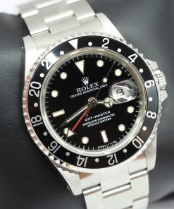 Rolex GMT Master in Stainless Steel, Black Index Dial on Oyster Bracelet, Ref: 16700, Circa: 1991