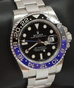 Rolex GMT Master II Stainless Steel on Oyster Bracelet, Black Index Dial, Blue Black Ceramic Bezel, Ref 116710BLNR, Circa: 2017, Complete with Box & Papers