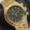 Vacheron Constantin Overseas Chronograph 18ct Rose Gold on Vacheron 18ct Rose Gold Bracelet, Grey Index Dial, Ref: 49150/000R, Circa: 2010, Complete with Box & Papers