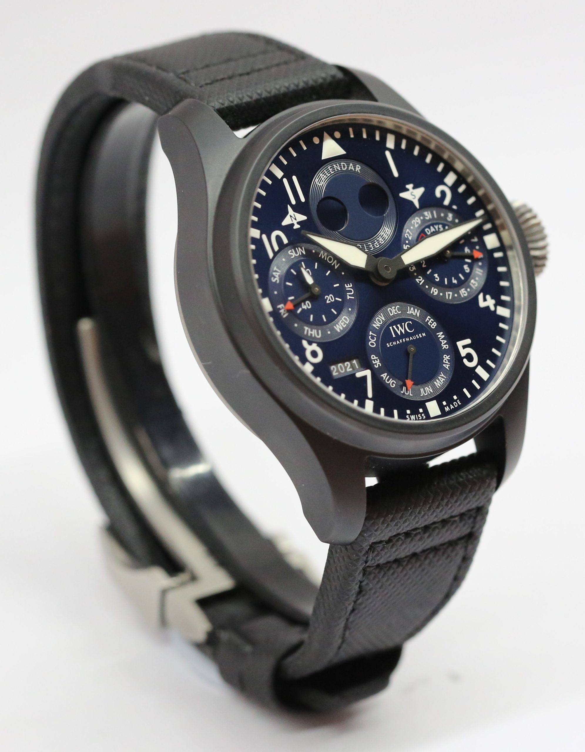IWC Pilots Perpetual Calendar "Rodeo Drive Edition", in Ceramic, on