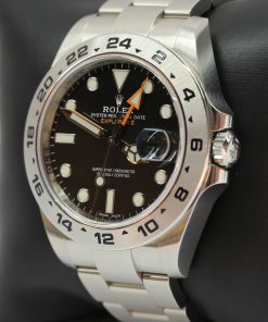 Alternative view of Rolex Explorer 2 GMT, Stainless Steel on Oyster Bracelet, Black Index Dial, Ref: 216570, Circa: 2020, Complete with Box, Papers & Balance of Rolex Factory Warranty